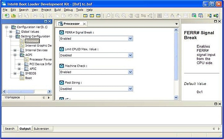 Software development services - Intel Atom Bootloader